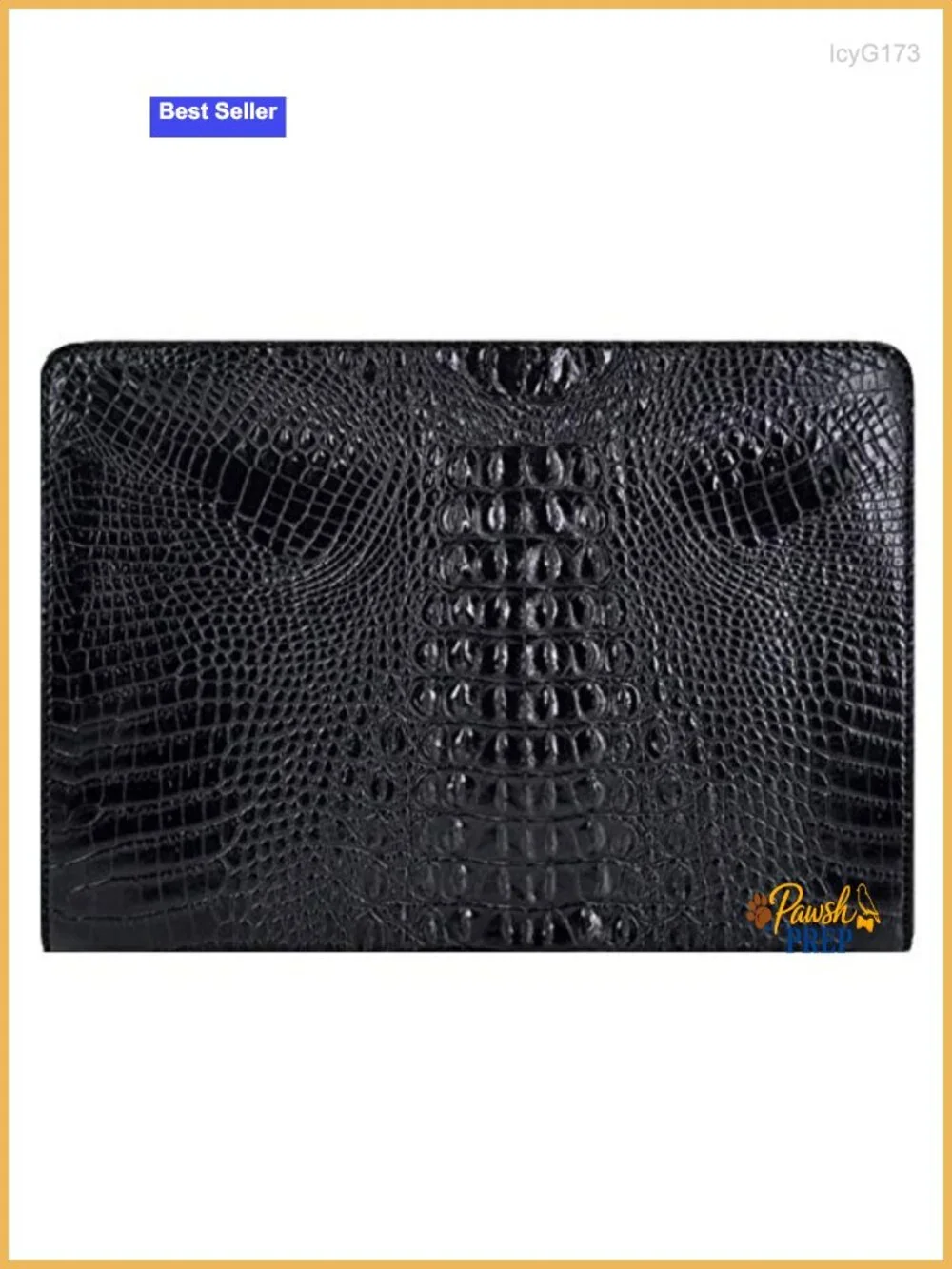Oversized Crocodile Pattern PU Leather Envelope Clutch Evening Handbag